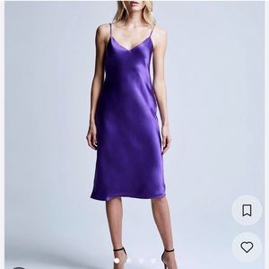 l'agence silk slip dress